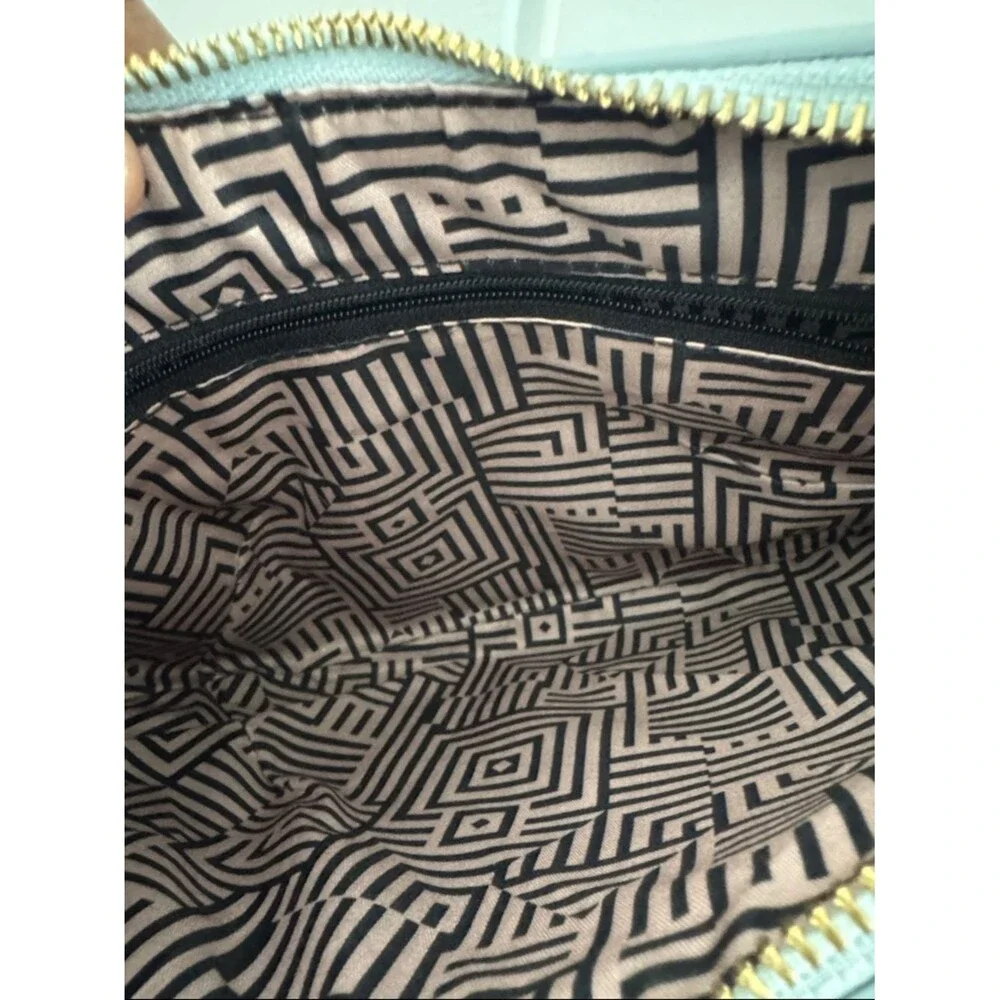 Blue Crescent Crossbody Bag - Unbranded